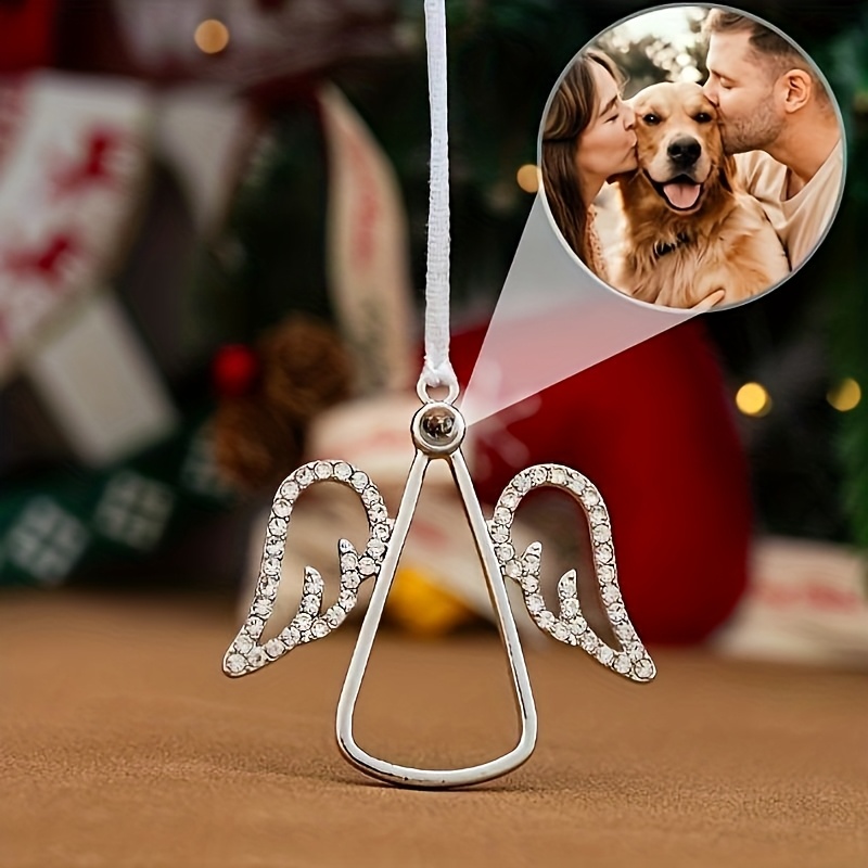 TEMU Customizable Christmas Projection Decorations â¢ Personalized Snowflake Photo Ornaments â¢ Holiday Decoration Balls â¢ Christmas Family Photo