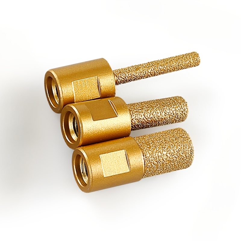TEMU Set Of 3 Edge Trimmers Designed For Stone, Including A Milling Cutter, A Bottom Cleaning Cutter, And A Grooving Tool, Ideal For Working With ,