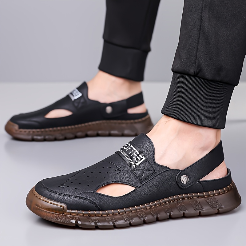 Marino sandalias masculinas caladas