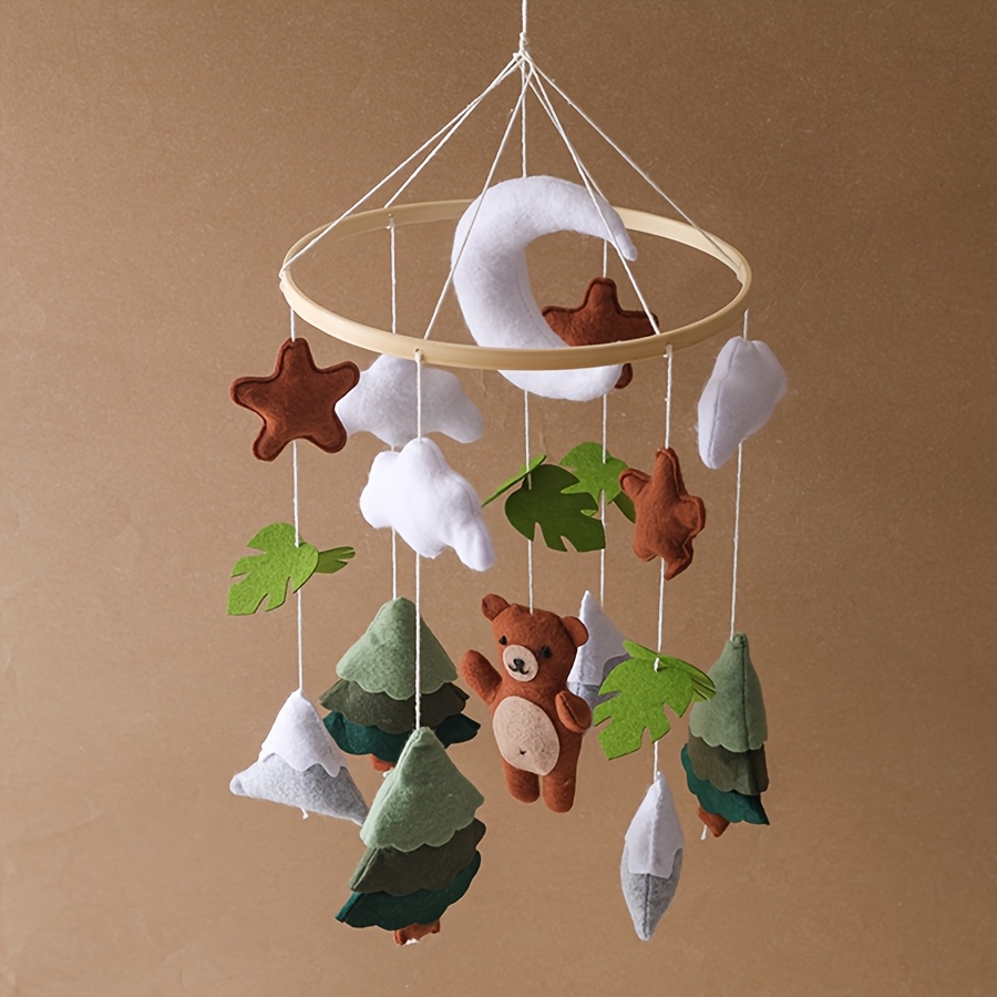 Felt Animals Woodland Creature Baby Mobile Handmade Felt