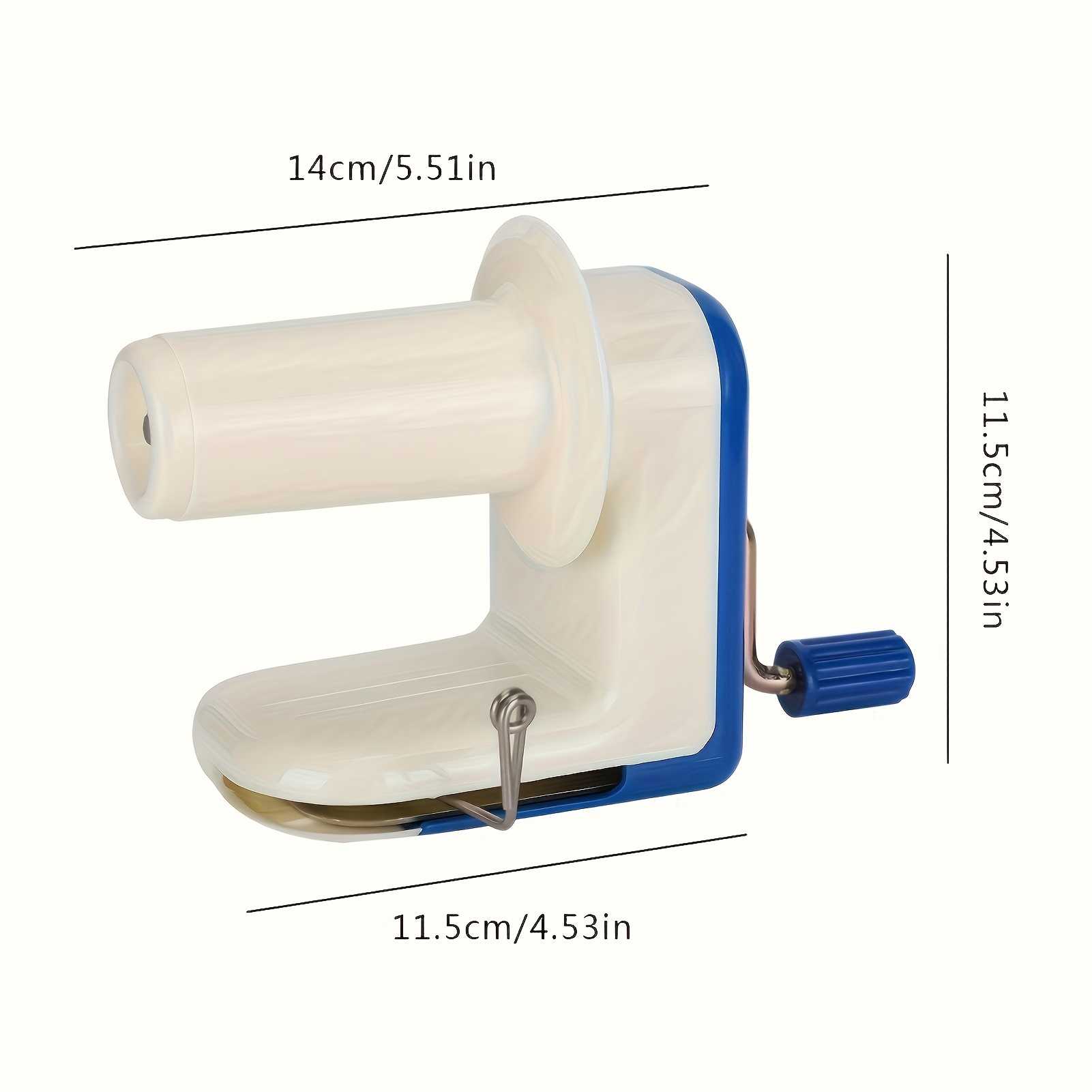 1pc blue manual yarn winder hand crank wool thread ball maker no electricity required knitting art supplies tool Product details 2
