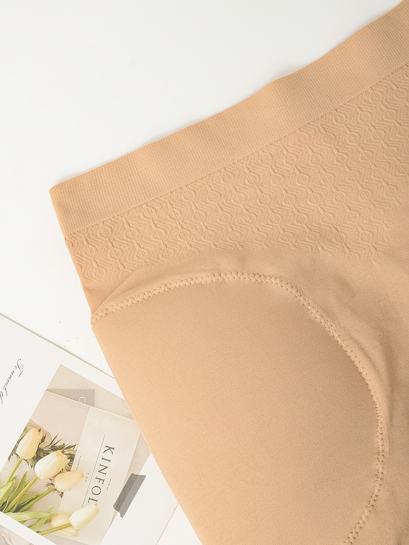 1pc Women's High-Waist Shaping Shorts with Faux Butt Pads - Tummy Control, Butt Lift, Waist, High-Waist Design, Solid Color, Suitable for Daily Yoga and Fitness Wear