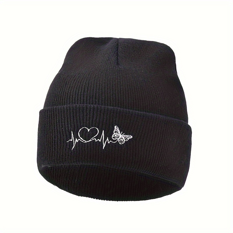 

& Embroidered Knit Beanie - , Hat For Men And , For Halloween, For