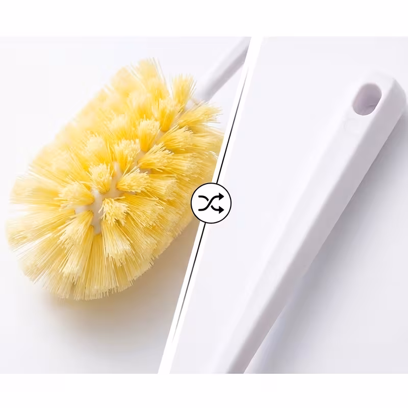 long handle bottle brush cleaner high density soft bristle cup scrubber for kitchen glass mug water bottle deep cleaning tool with hanging hole plastic material Product details 1