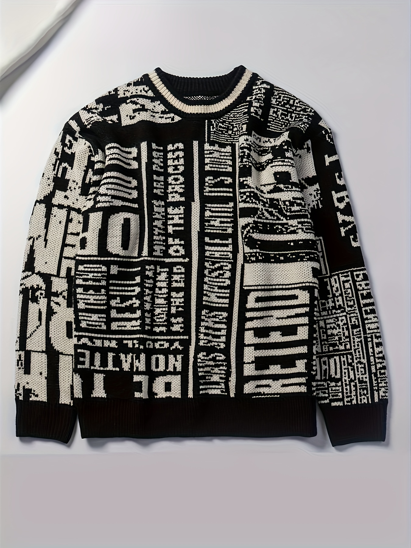 NEWS PAPER JACQUARED KNIT TOP ameri 【公式通販】