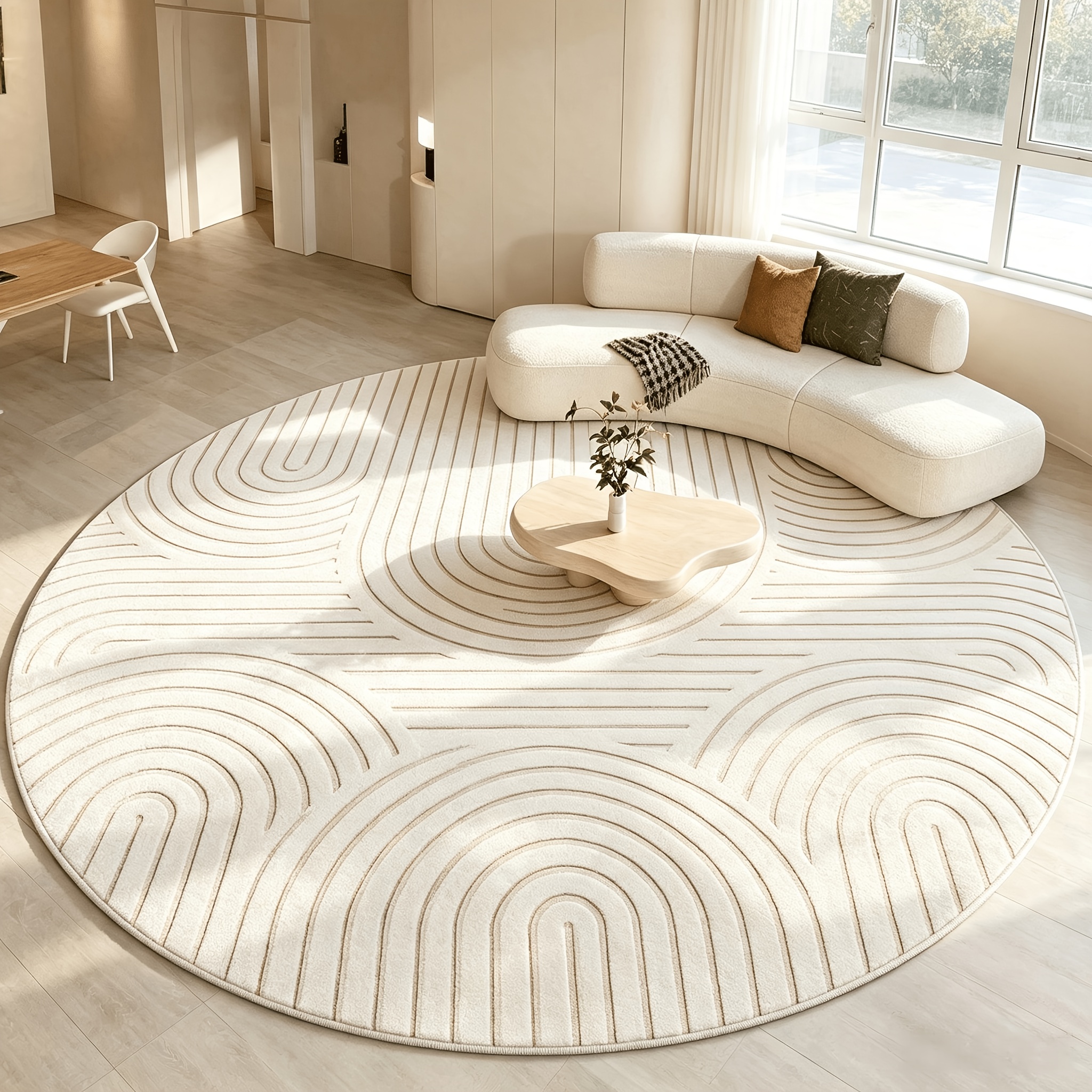round rug sold on Temu United States
