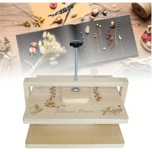 wood flower press kit step pressing pressure 10 8 10 8 inch flower plant preservation kit great gifts for anyone who flowers and crafts
