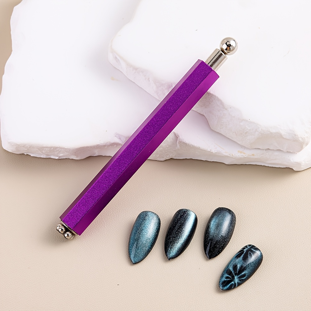 3-in-1 Double-Headed Hexagonal Cat-Eye Nail Magnet Tool