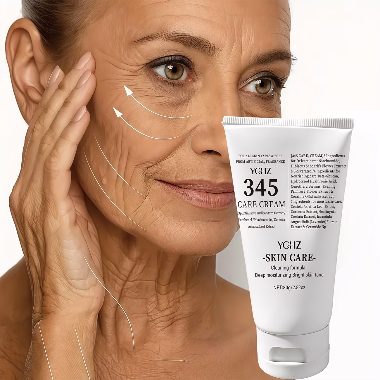 345 cream night cream that and dark spots alcohol free and non greasy formula contains hyaluronic acid and collagen suitable for sensitive and large pore skin 80g 2 82oz part of skincare routine Product details 1