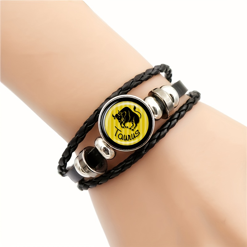Golden Bull Pattern Wristband, Party Accessory