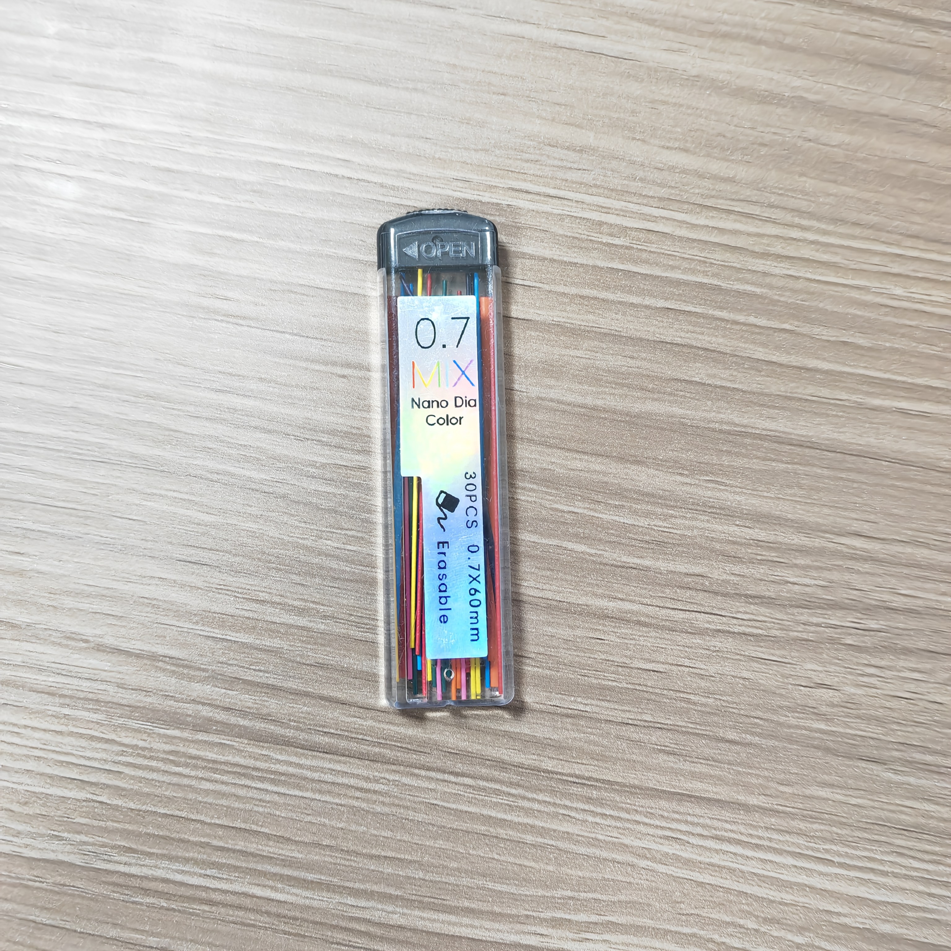 TEMU 30 Colorful Pencil Leads High Quality 0.7mm Automatic Pencil Refills For School Students Office Drawing Colorful Erasable Hand Drawing Sketching