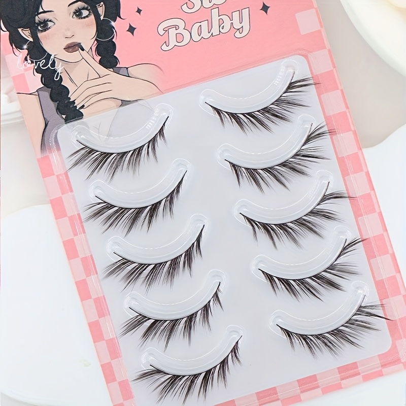 lu fox falska ögonfransar lätta kvinnors pendling - Temu Sweden