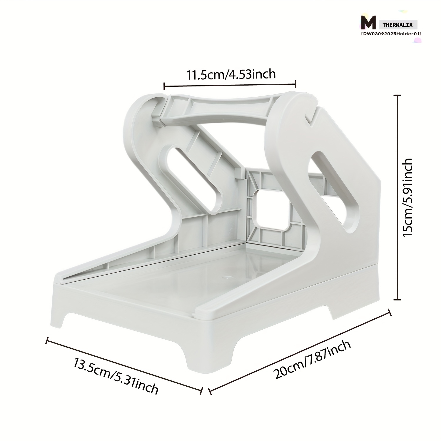 TEMU Marklife Support d'étiquettes d'expédition, un support d'étiquettes thermiques conçu pour les rouleaux et les étiquettes 4X6 à pli, d'accessoire