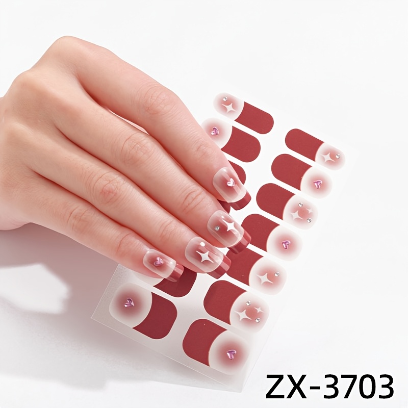 4pcs 10 styles spring summer flowers nail polish stickers - Temu