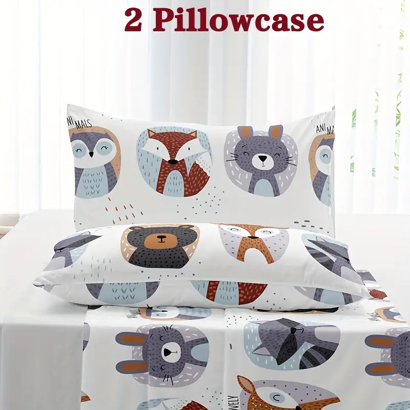 2pcs heart print pillowcases envelope closure machine washable soft and breathable home bedding 2pcs set pillow inserts not included Product details 9