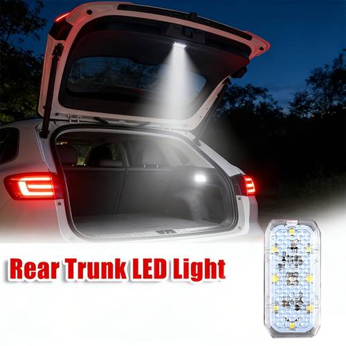 imagen del artículo para coche recargable por usb de 8 led, lámpara de control táctil para capó y techo para hogar, y vehículo