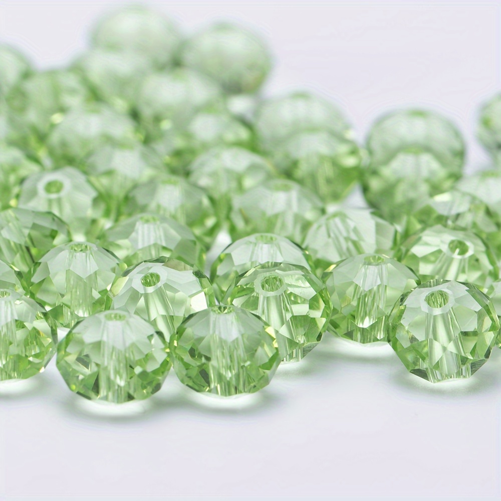 

Green Glass Beads For Jewelry Crafting, 115/85/65pcs Assortment, 4/6/8mm Ab Glass Beads With Drilled Holes For And Crafting Supplies