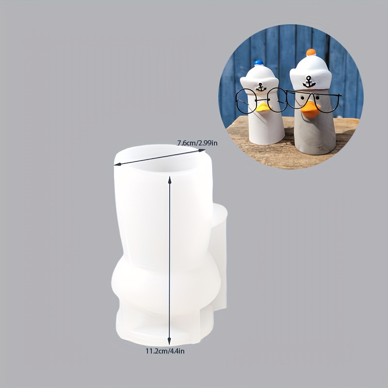 E-shop Harz-Silikonform/Sommer-Möwen-Silikonform/Möwen-Silikonform mit Kappe/Maritimer Stil/Harz-Gips-Dekorationsform/Tischdekoration-Form/-