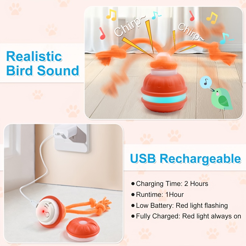 Electric Bouncing Ball Dog Toy for Boredom Relief