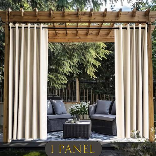 1pc of twisted double faced slant outdoor curtain uv resistant suitable for multiple room types including outdoor
