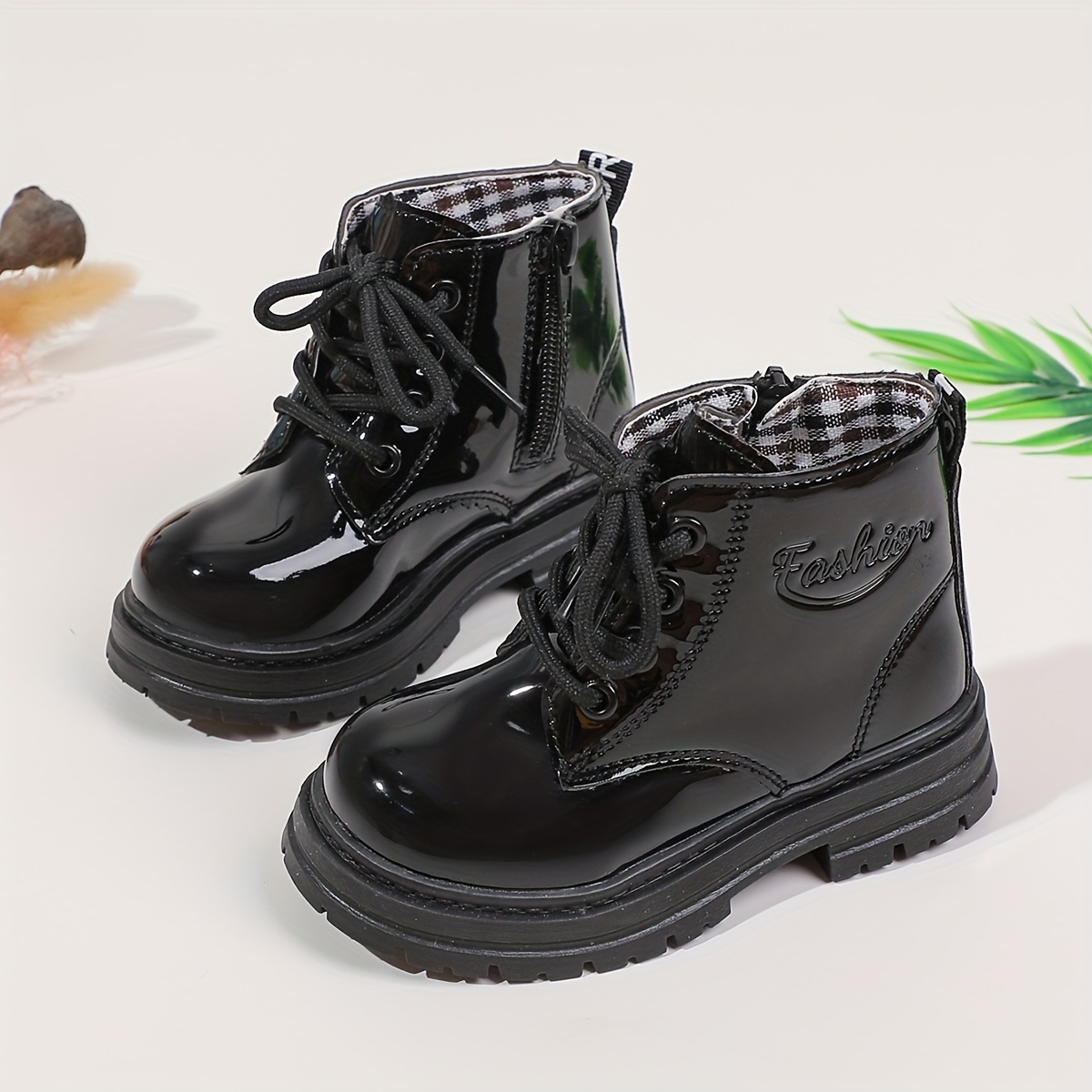 stylish girls calf zip boots collar Temu Philippines