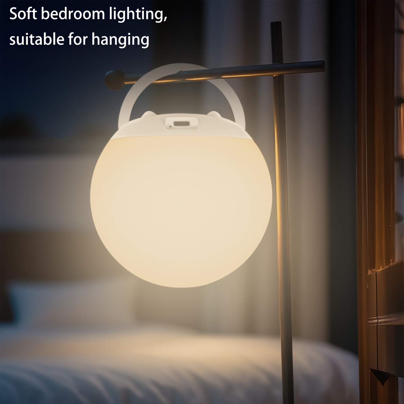 A 1500mAh circular lamp, perfect as a Christmas gift. Features a rechargeable battery and timer function. Automatically adjusts between single-color and multi-color modes. Ideal for living rooms, study areas, bedrooms, or as decorative gift lighting.
