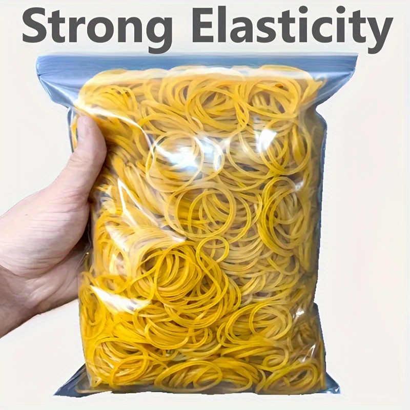 

strong " /300/666pcs Yellow Rubber Bands, Diameter 38mm Ring, Bands, Natural Rubber For Office, School & Home Use