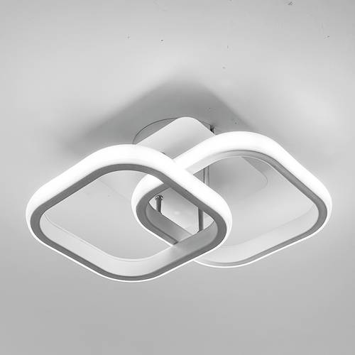 1pc modern black white square ceiling lamp with adjustable color temperature suitable for home lighting commercial lighting hotel