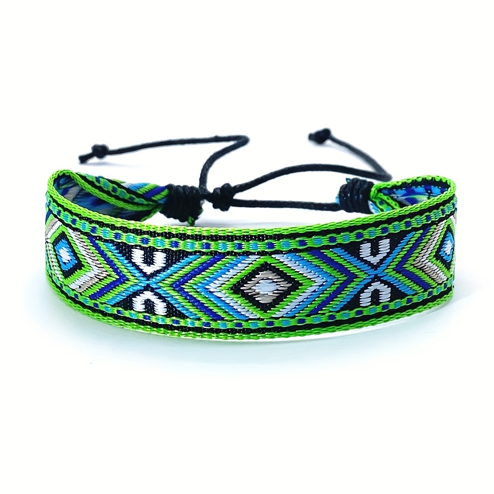 Adjustable Geometric Print Bohemian Men's Bracelet