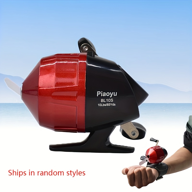 

A Set Of Outdoor Fishing Reels With Wrist Support For Freshwater And Saltwater Long-distance Fishing Gear. The Package Includes: 1 Red Fishing Reel + 1 Black Wrist Strap + 3 Rubber Bands.