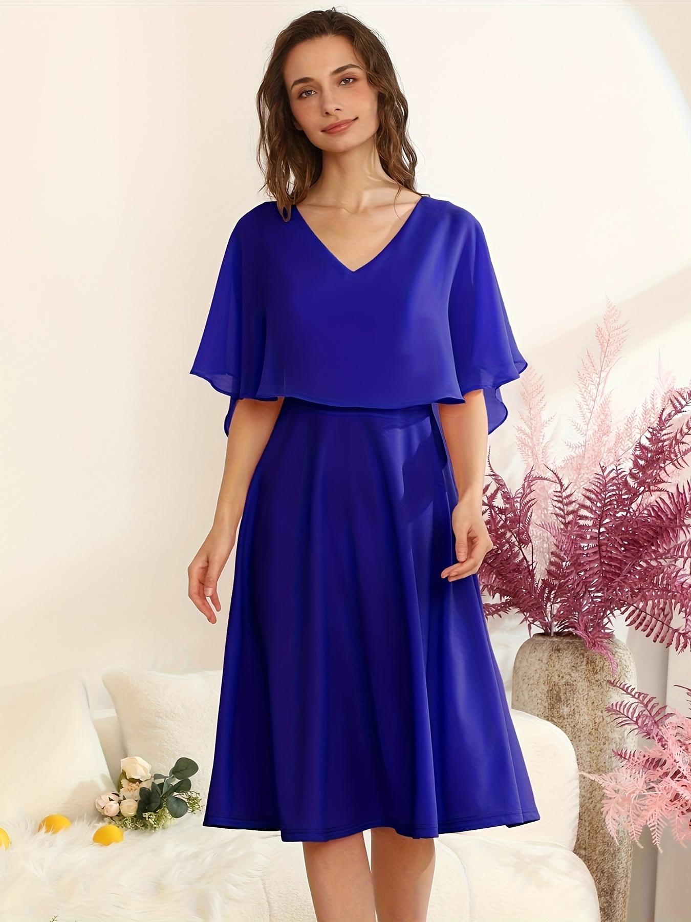 evening dress size 4 Sl Fashions Women's Sequin Lace Chiffon Caplet Gown - Buffet main image 1