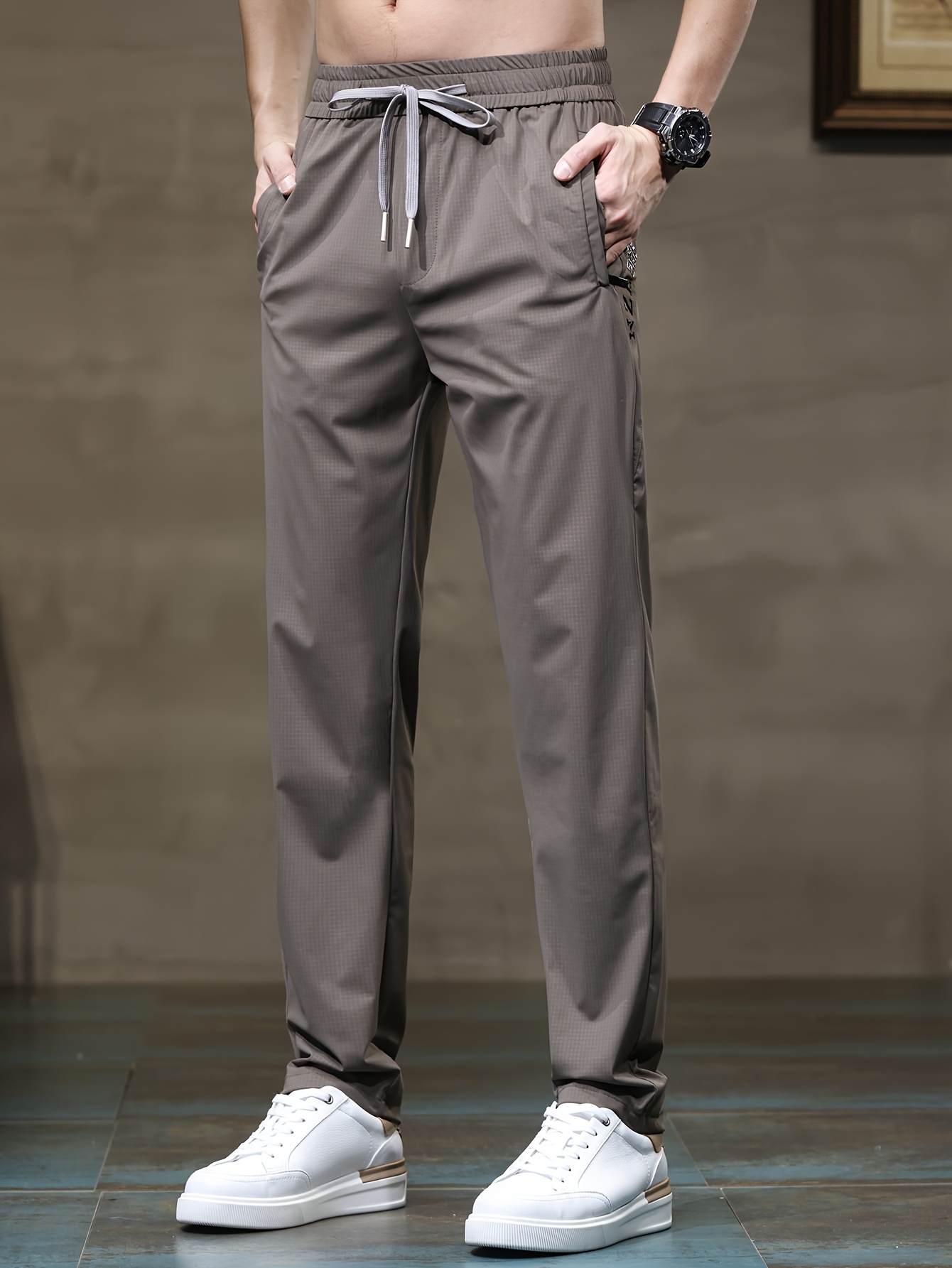 pantalones hombre ajustados /beige cintura Temu Chile