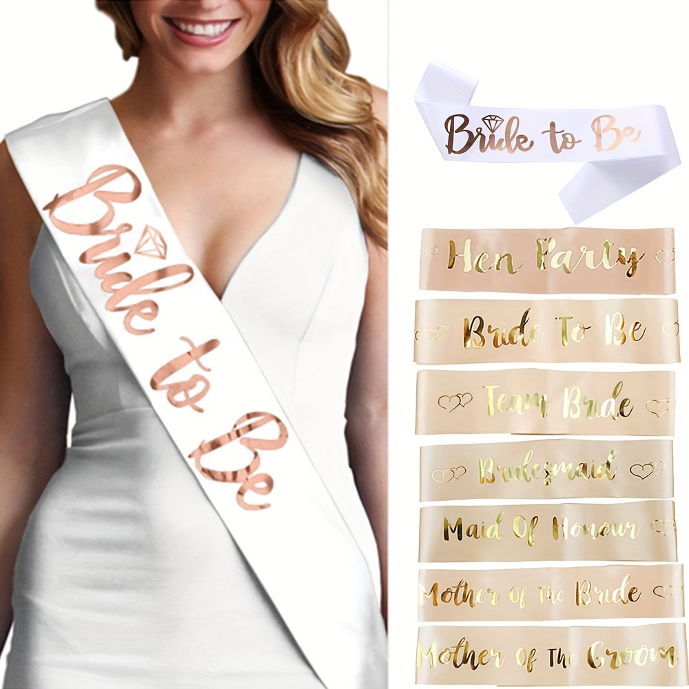 Echarpe Bride Rose Gold Enterrement Vie Jeune Fille | Enterrement Vie Jeune Fille EVJF