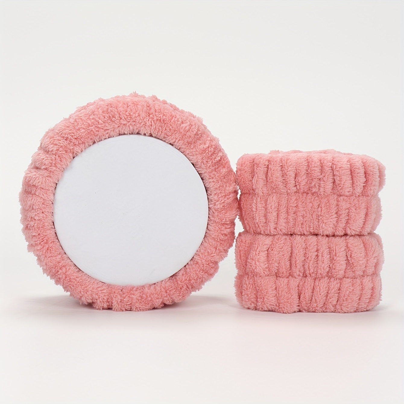 TEMU 3pcs Face Washing Headband Set, Including 1 Headband And 2 Wristbands, Suitable For Face Washing, Facial Cleansing, Makeup Application, Makeup