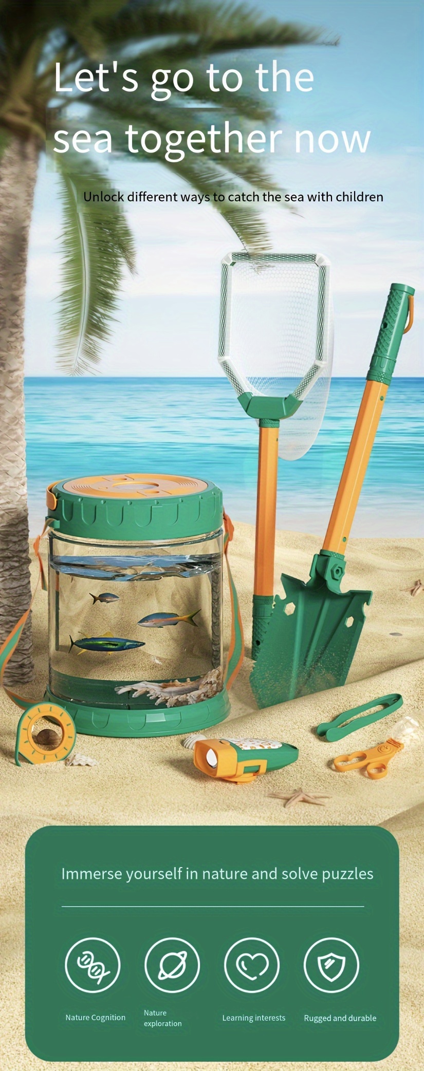 Kids' Beach Fun Set: Plastic Sand Toys, Perfect For Beach Play ...