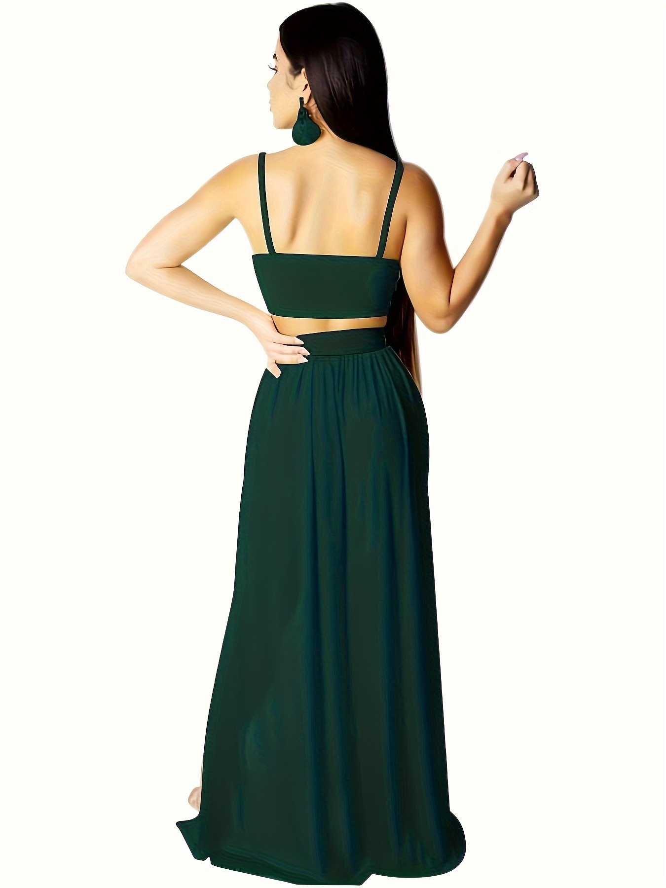 women 2pcs outfits dress chiffon strap deep v neck bra - Temu