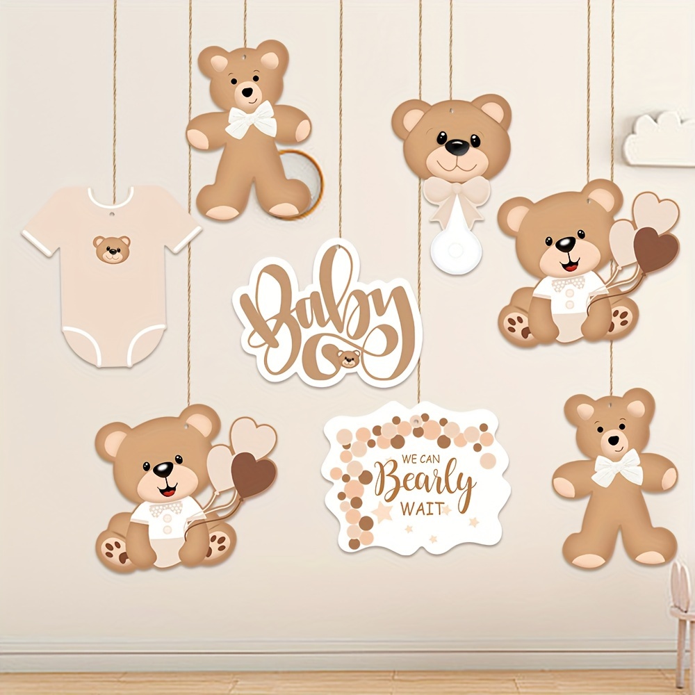 

8- Bear Decorations, Wooden Hanging Signs , Diy Decor For , Summer, , , , No , For Home & Kitchen