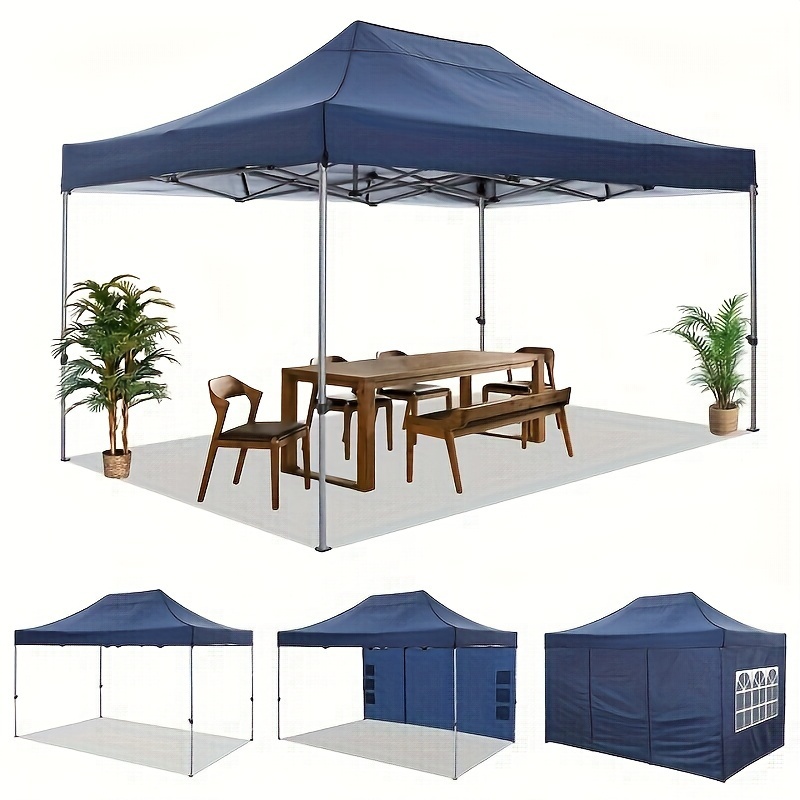 

1pc 10x15ft/3.05x4.57m Pop Up Canopy, Heavy Duty Beach Canopy Tent, Windproof & Waterproof, Suitable Outdoor Activities