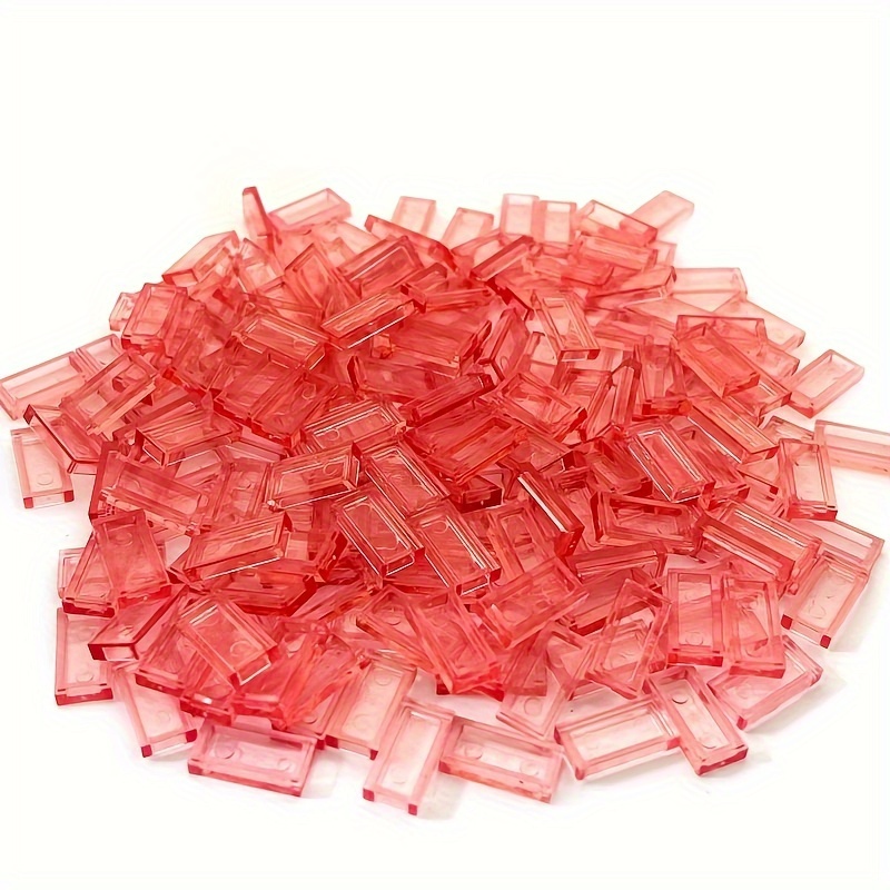 100pcs Transparent Light Panels for Pixel Art, ABS Blocks Compatible