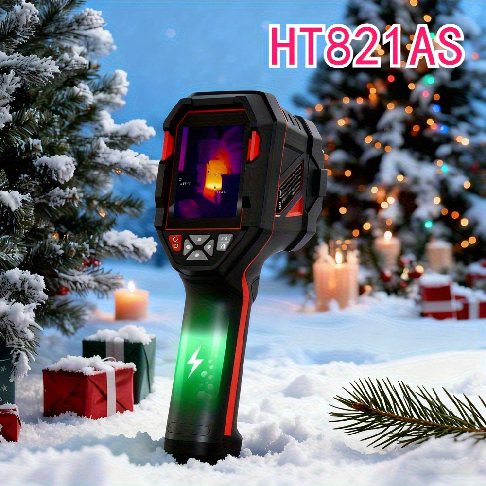   ht821a handheld thermal imaging camera thermal imaging camera dual optical fusion for home   hvac electrical plumbing leak detection and mechanical maintenance