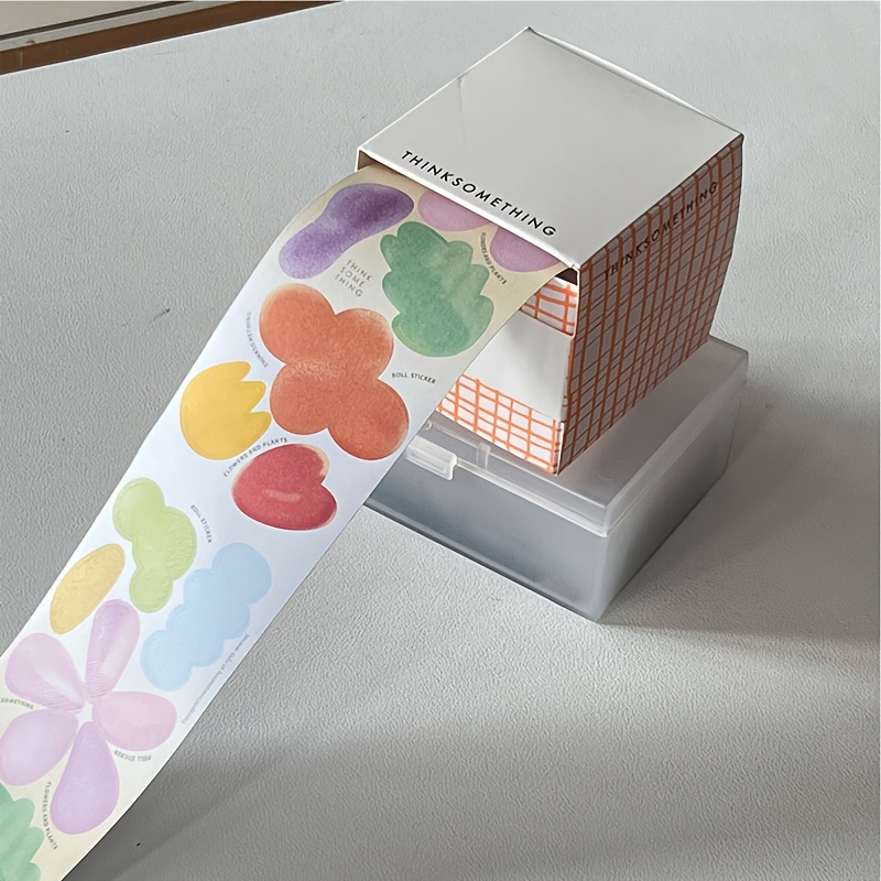 Korean Flower Pull-out Sticky Notes In A Minimalist , Fully Adhesive, Perfect For Cute Stickers In Planners