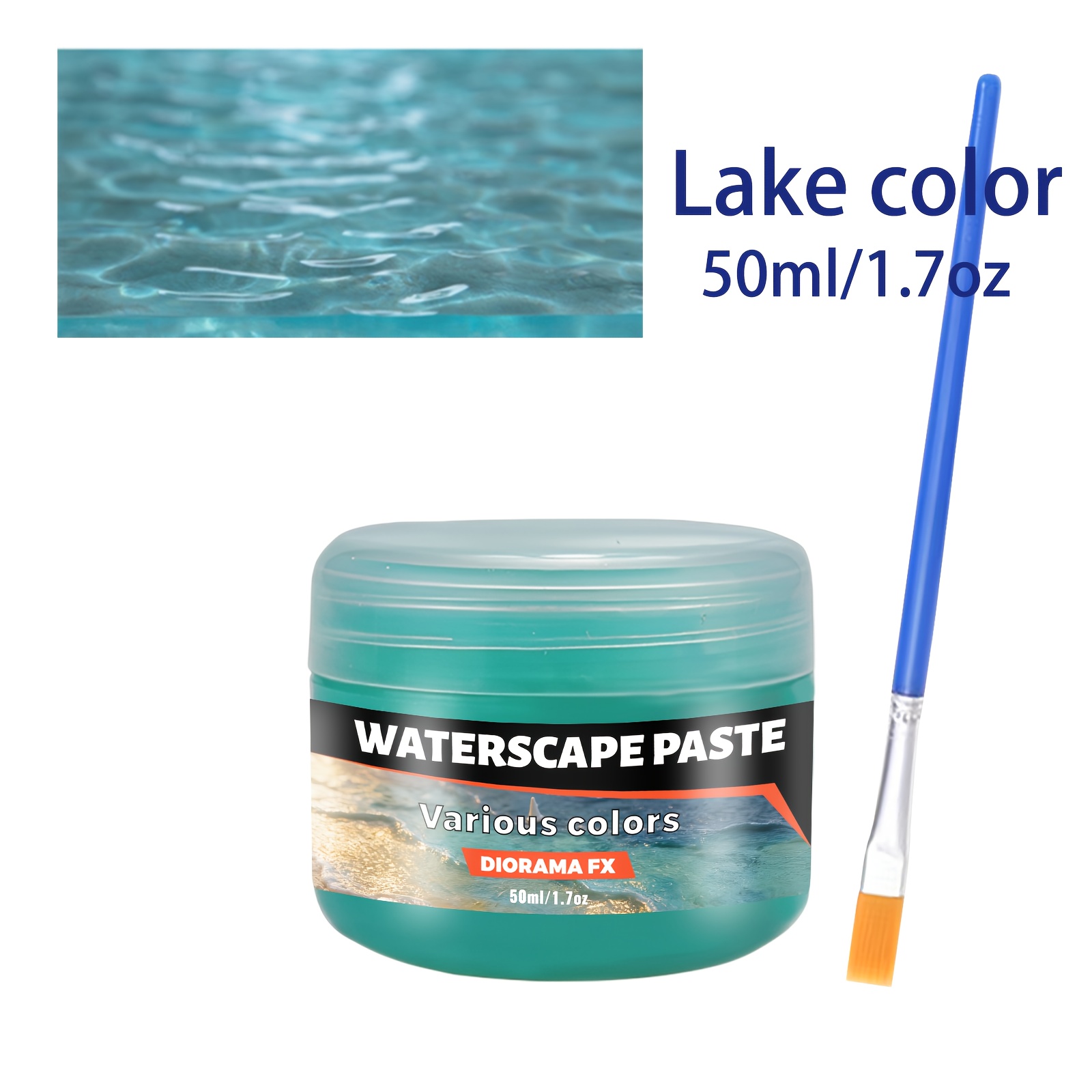 50ml Model Scene Water Gel, Of Water Ripple Landscape Material, Simulated Water Gel/sandbox Model/landscape /waves/rivers/ Decoration, Garden Miniature Sculpture Water Gel
