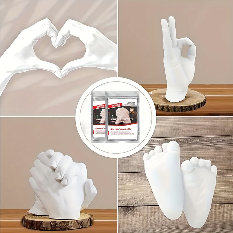 Hand Mold Photos (Holding Hands Casting Kit Couple Hand Cast