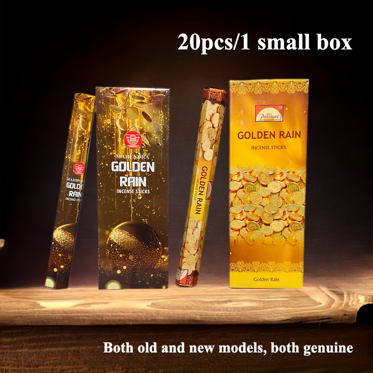 Golden Rain Incense Sticks For , Luck & Happiness | Wealth-attracting For Meditation, Yoga