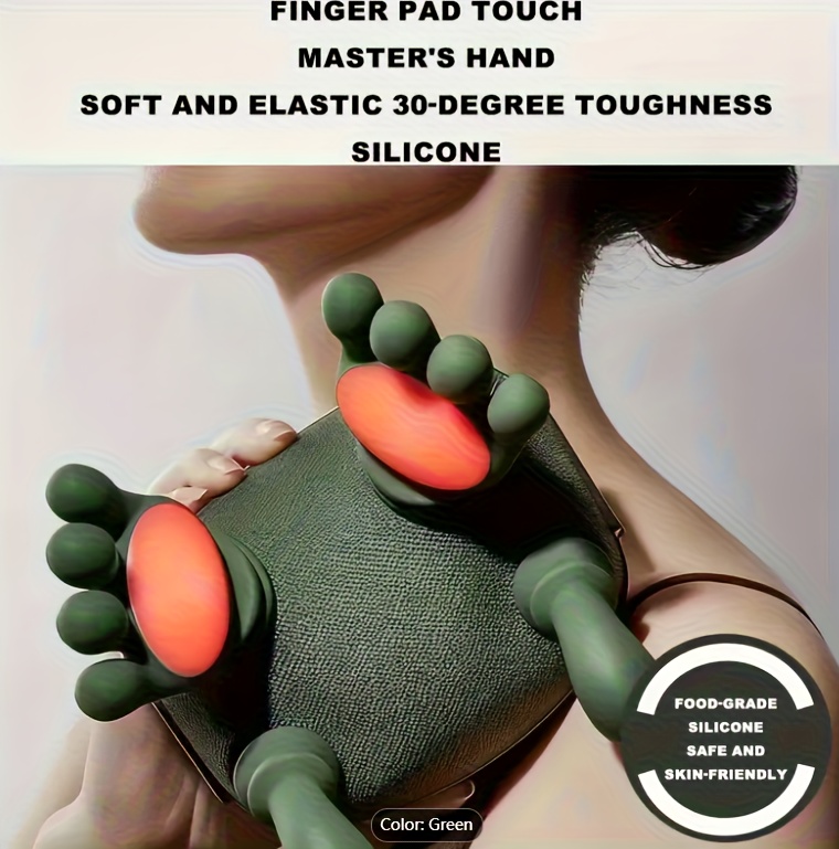 USB Rechargeable Deep Tissue Massager, 8-Claw - Portable Finger for Neck, Back, Shoulders, And Legs - Perfect Gift for Men And Women, Waist, Trapezius Massager Wireless Portable Hot Compress Neck And Shoulder Massager, 5D Kneading Full Body