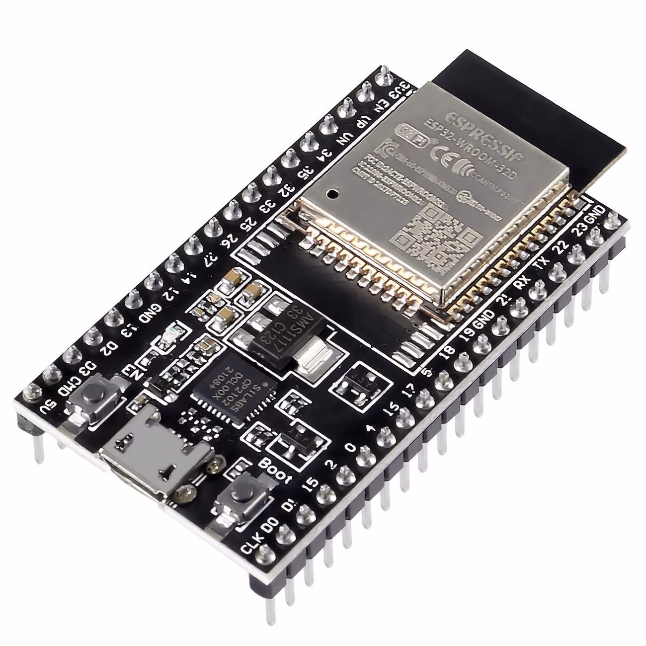 לוח פיתוח esp32 עם מודול דו-ליבתי -32d, לוח מיקרו usb חסכוני באנרגיה תואם ל-iot, רובוטיקה, אוטומציה - ללא צורך בהרכבה, מוכן לשימוש פרטי מוצר 0