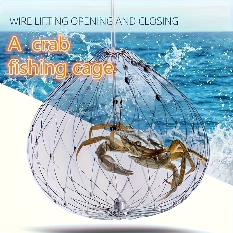 Crawfish Trap Steel Wire Crab Net,Fishing Net Fishing Crab