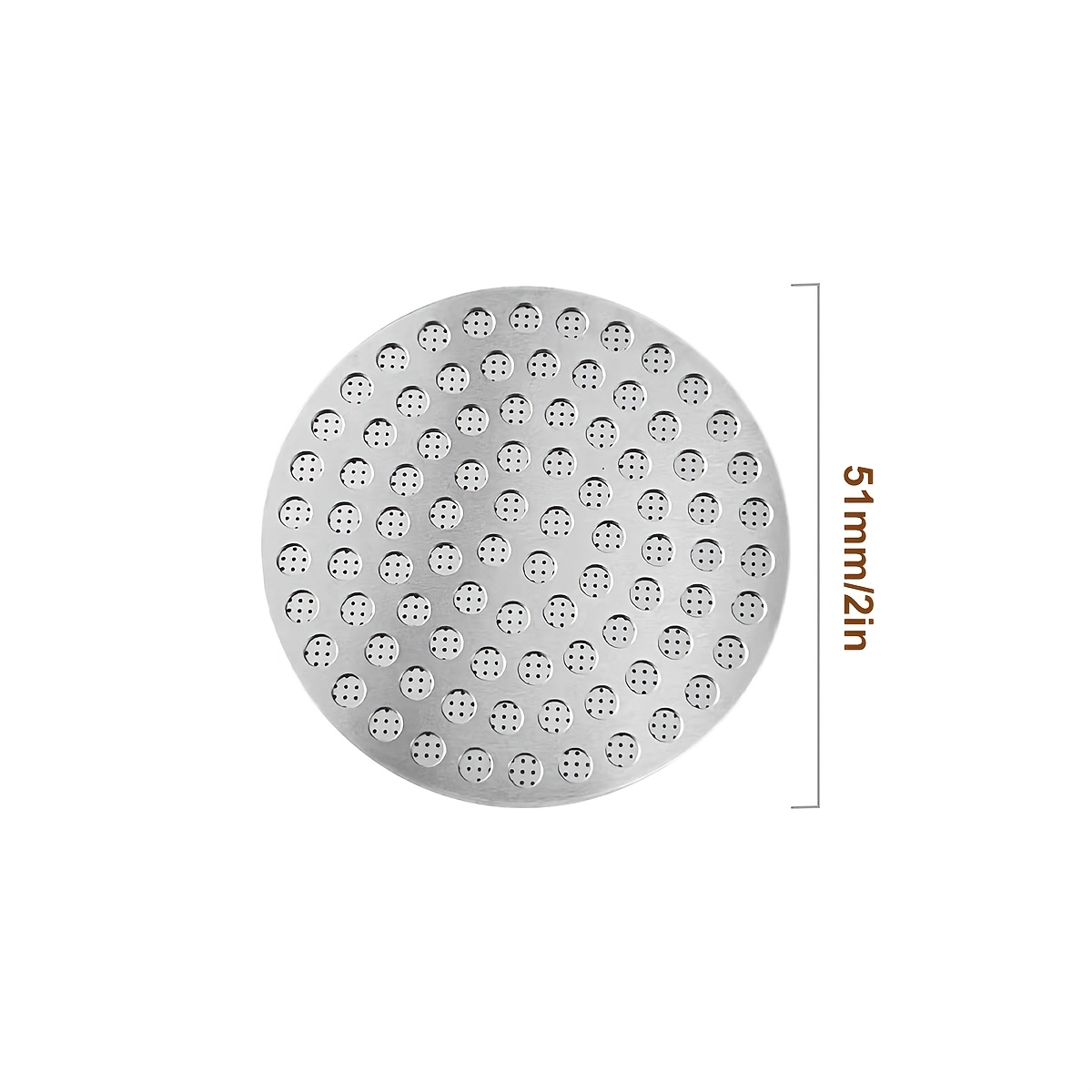 TEMU Écran de puce à en acier inoxydable 51/53/58 mm, écran de puce à café réutilisable, outil de préparation de café, écran de puce à , cadeau pour