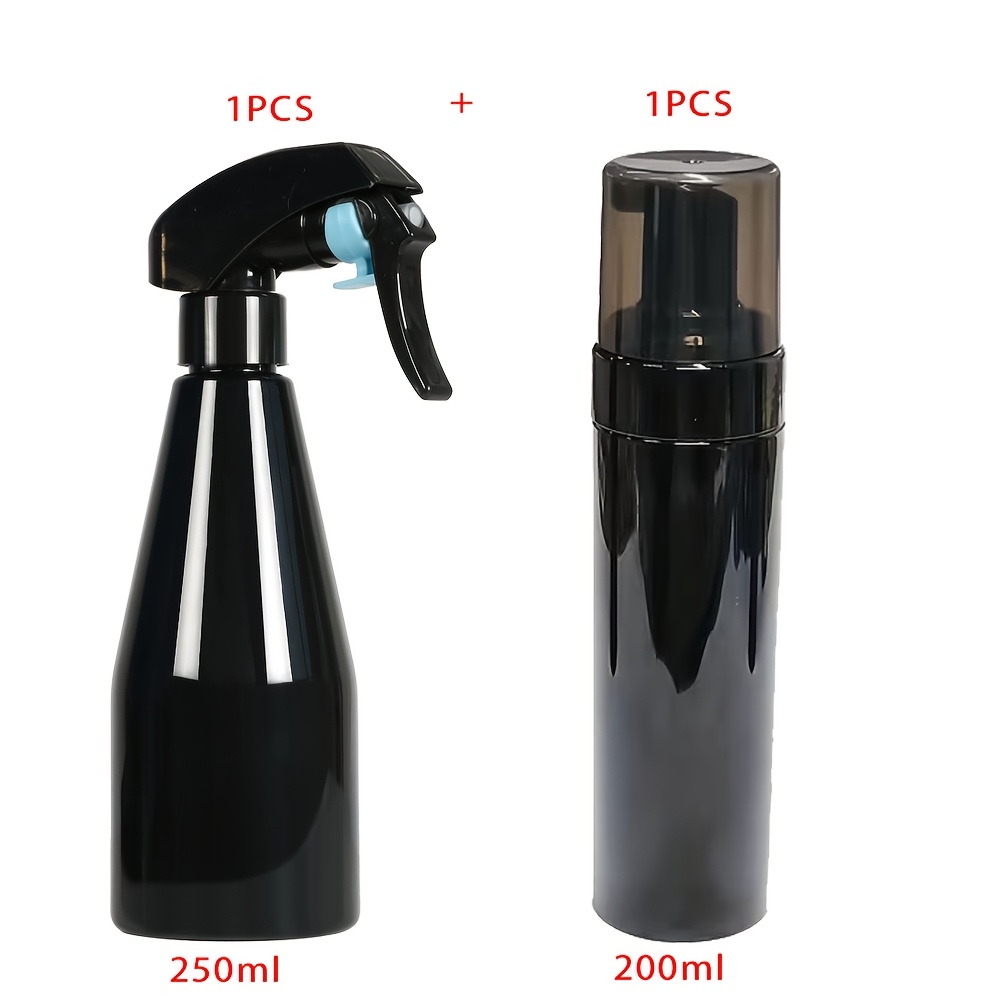 TEMU 2 Flacons de Nettoyage Noirs pour Tatouage - Flacon Vaporisateur - 250ml + Flacon à Mousse - 200ml Flacon Vaporisateur pour Tatouage - Flacon à