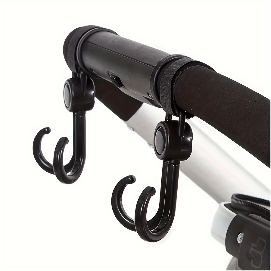 

2pcs Stroller Rotatable Hooks, Organizer Hooks, Hanging Hooks, Portable Stroller Storage Hooks